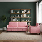 vidaXL Sofa Set with Storage 2 pc Light Gray Polyester