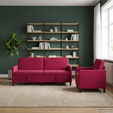 vidaXL Sofa Set with Storage 2 pc Light Gray Polyester