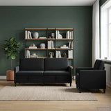 vidaXL Sofa Set with Storage 2 pc Light Gray Polyester