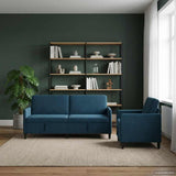 vidaXL Sofa Set with Storage 2 pc Light Gray Polyester