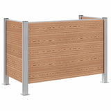 vidaXL Bin Enclosure Brown 161 x 85 x 115 cm Aluminium and WPC