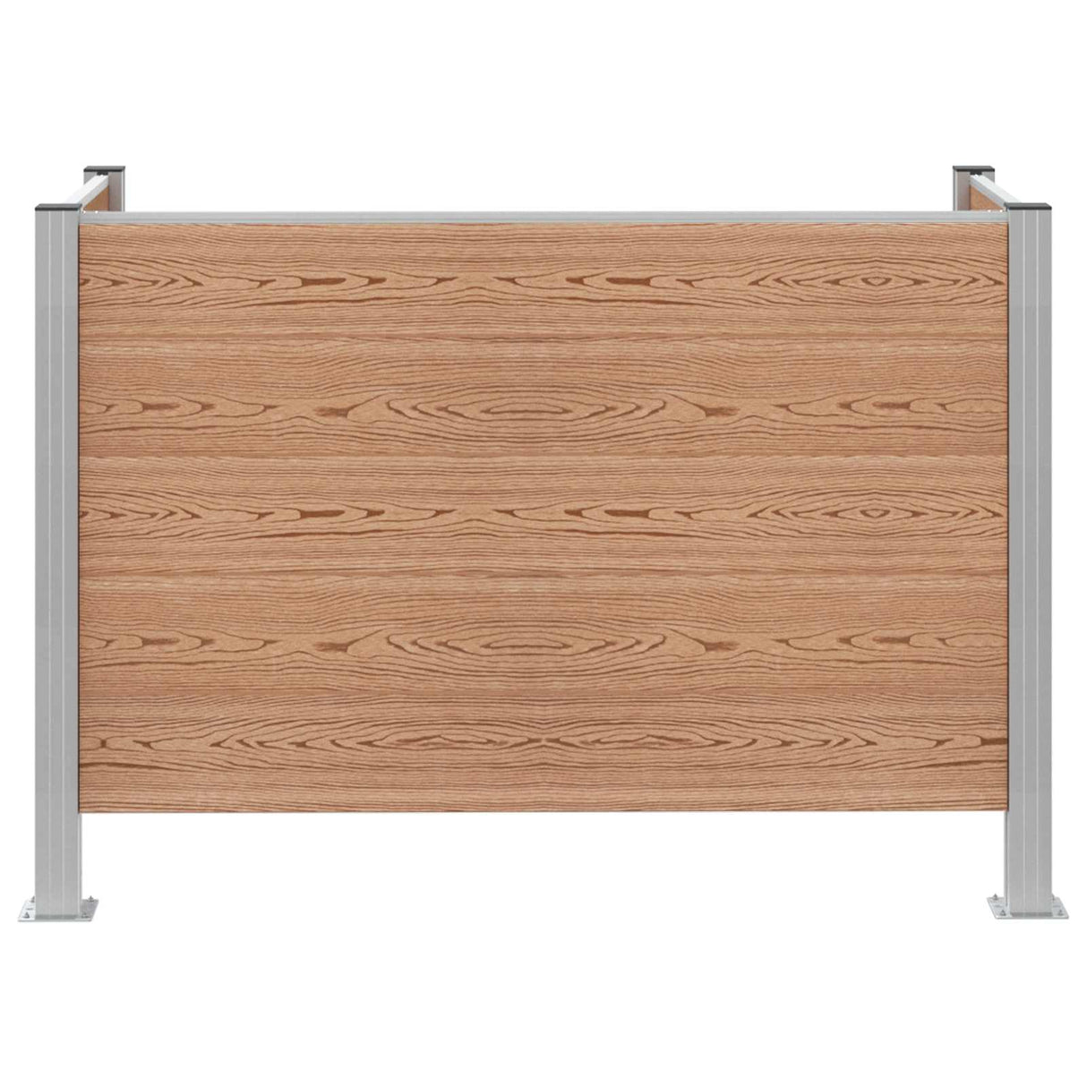 vidaXL Bin Enclosure Brown 161 x 85 x 115 cm Aluminium and WPC