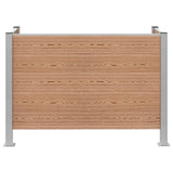 vidaXL Bin Enclosure Brown 161 x 85 x 115 cm Aluminium and WPC