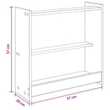 vidaXL Biljartkeu-stand Bewerkt hout 60 x 20 x 57 cm Wit