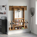vidaXL Biljartkeu-stand Bewerkt hout 93 x 12 x 103 cm Wit