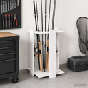 vidaXL Biljartkeu-stand Bewerkt hout 42 x 43 x 60 cm Wit