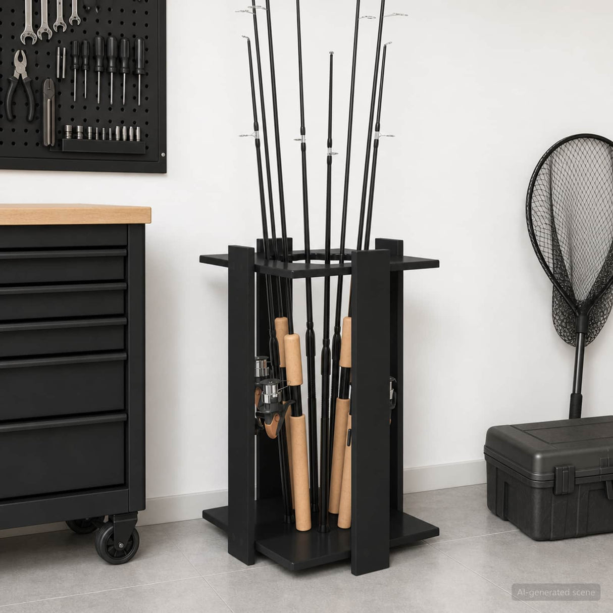 vidaXL Biljartkeu-stand Bewerkt hout 42 x 43 x 60 cm Wit