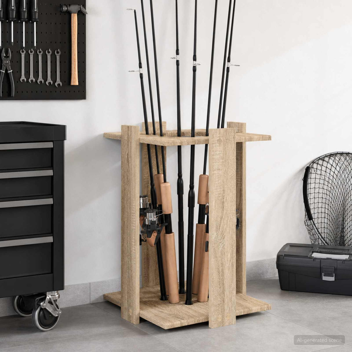 vidaXL Biljartkeu-stand Bewerkt hout 42 x 43 x 60 cm Wit