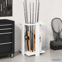 vidaXL Biljartkeu-stand Bewerkt hout 42 x 43 x 60 cm Wit