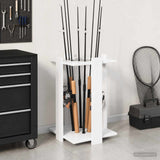 vidaXL Biljartkeu-stand Bewerkt hout 42 x 43 x 60 cm Wit