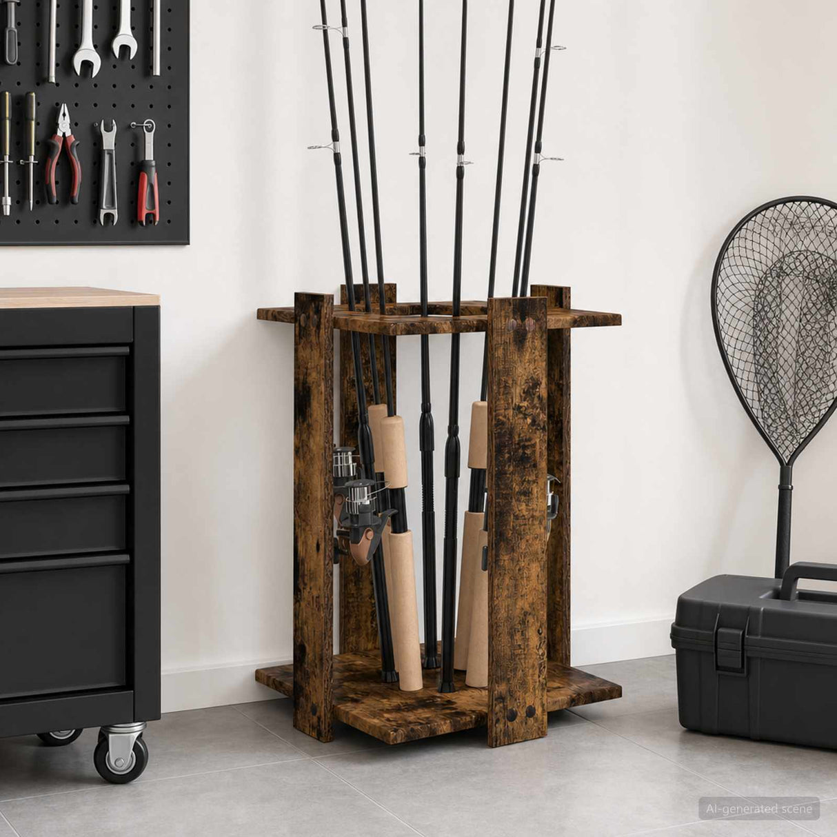 vidaXL Biljartkeu-stand Bewerkt hout 42 x 43 x 60 cm Wit