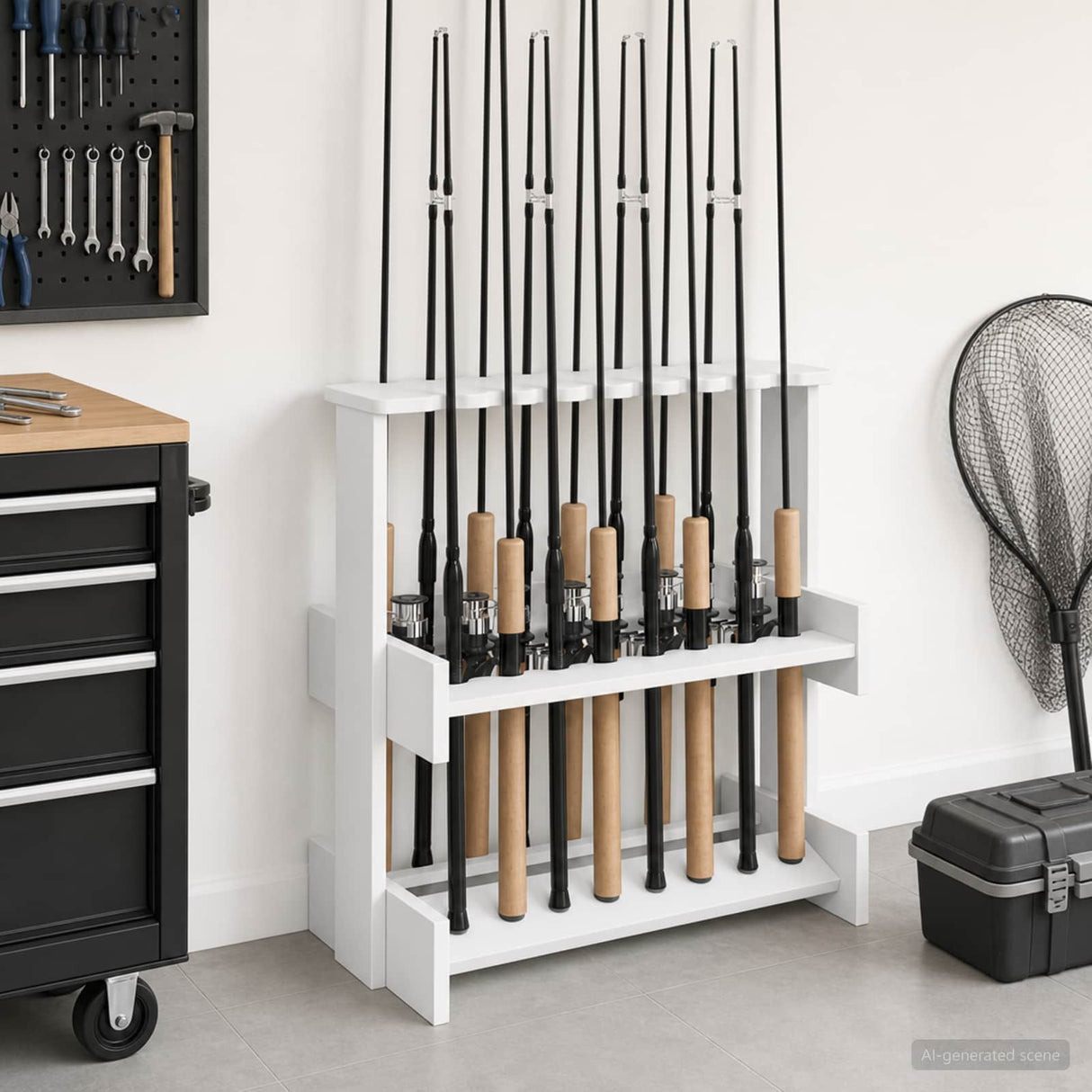 vidaXL Biljartkeu-stand Bewerkt hout 60 x 35 x 60 cm Wit