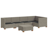 vidaXL 6 st Rieten Loungeset met Kussens GENDT Natuurlijk Riet Naturel