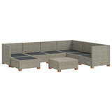 vidaXL 8 st Rieten Loungeset met Kussens GENDT Natuurlijk Riet Naturel