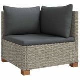 vidaXL 9 st Rieten Loungeset met Kussens GENDT Natuurlijk Riet Naturel