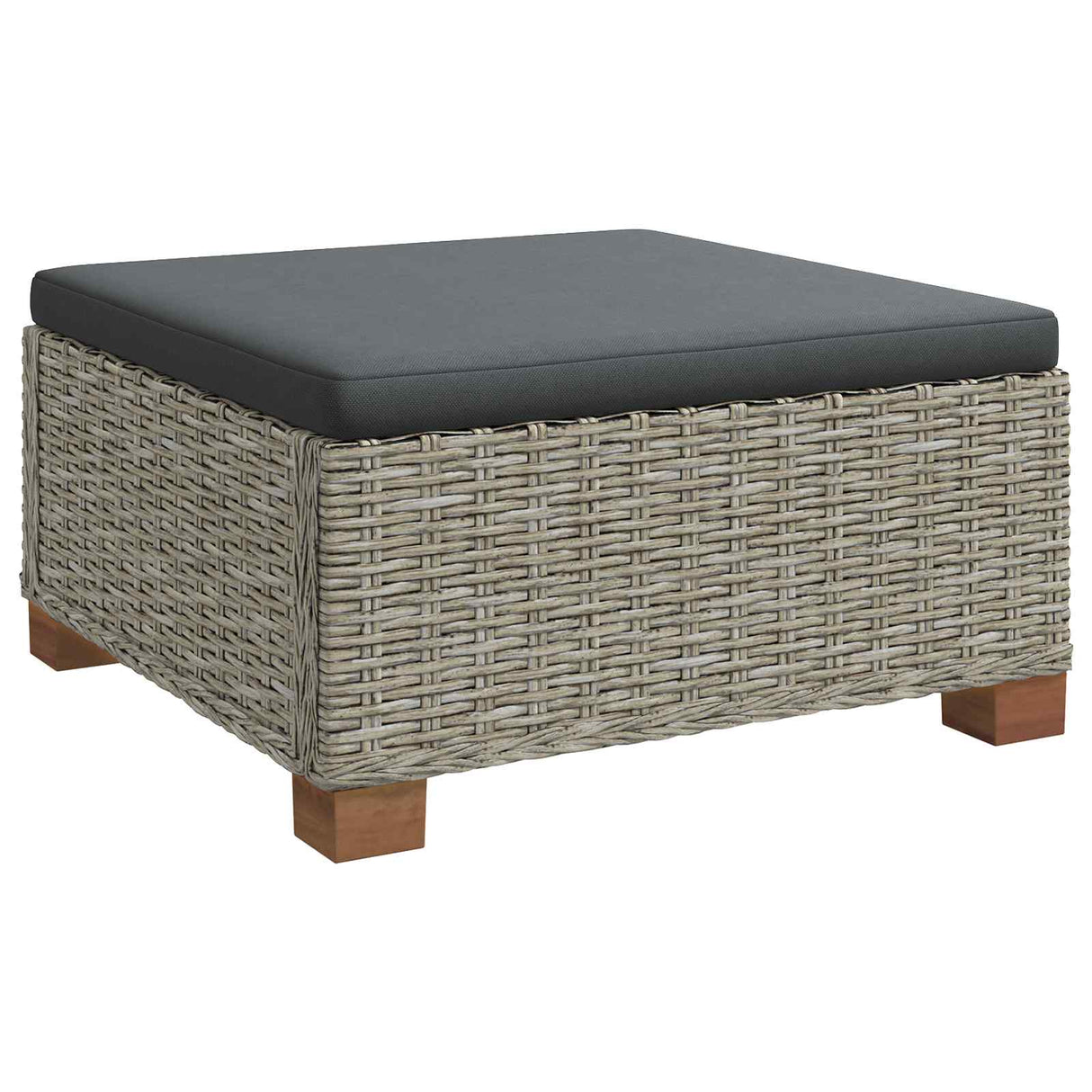 vidaXL 7 st Rieten Loungeset met Kussens GENDT Natuurlijk Riet Naturel
