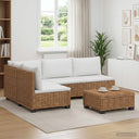 vidaXL 5 st Rieten Loungeset met Kussens GENDT Natuurlijk Riet Naturel