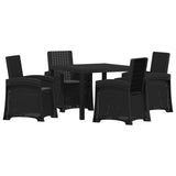 vidaXL Garden Dining Set 5 pcs Anthracite and Cream PP