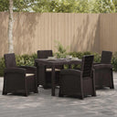 vidaXL Garden Dining Set 5 pcs Anthracite and Cream PP