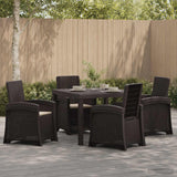 vidaXL Garden Dining Set 5 pcs Anthracite and Cream PP