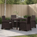 vidaXL Garden Dining Set 5 pcs Anthracite and Cream PP