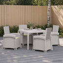 vidaXL Garden Dining Set 5 pcs Anthracite and Cream PP