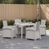 vidaXL Garden Dining Set 5 pcs Anthracite and Cream PP