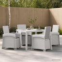 vidaXL Garden Dining Set 5 pcs Anthracite and Cream PP