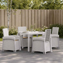 vidaXL Garden Dining Set 5 pcs Anthracite and Cream PP