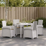 vidaXL Garden Dining Set 5 pcs Anthracite and Cream PP