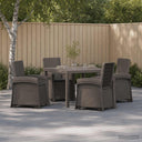 vidaXL Garden Dining Set 5 pcs Anthracite and Cream PP