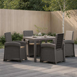 vidaXL Garden Dining Set 5 pcs Anthracite and Cream PP