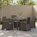 vidaXL Garden Dining Set 5 pcs Anthracite and Cream PP