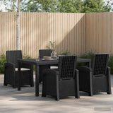 vidaXL Garden Dining Set 5 pcs Anthracite and Cream PP