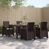 vidaXL Garden Dining Set 5 pcs Anthracite and Cream PP