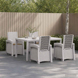 vidaXL Garden Dining Set 5 pcs Anthracite and Cream PP