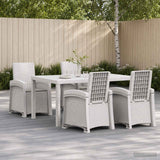 vidaXL Garden Dining Set 5 pcs Anthracite and Cream PP