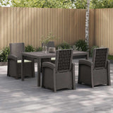vidaXL Garden Dining Set 5 pcs Anthracite and Cream PP