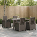 vidaXL Garden Dining Set 5 pcs Anthracite and Cream PP