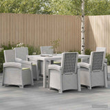 vidaXL Garden Dining Set 5 pcs Anthracite and Cream PP