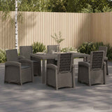 vidaXL Garden Dining Set 5 pcs Anthracite and Cream PP
