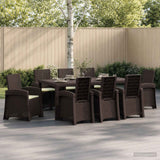vidaXL Garden Dining Set 5 pcs Anthracite and Cream PP