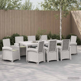 vidaXL Garden Dining Set 5 pcs Anthracite and Cream PP