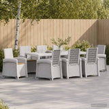 vidaXL Garden Dining Set 5 pcs Anthracite and Cream PP