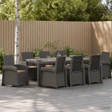 vidaXL Garden Dining Set 5 pcs Anthracite and Cream PP