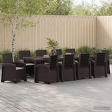 vidaXL Garden Dining Set 5 pcs Anthracite and Cream PP