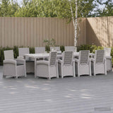 vidaXL Garden Dining Set 5 pcs Anthracite and Cream PP