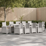 vidaXL Garden Dining Set 5 pcs Anthracite and Cream PP