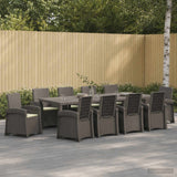 vidaXL Garden Dining Set 5 pcs Anthracite and Cream PP
