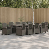 vidaXL Garden Dining Set 5 pcs Anthracite and Cream PP